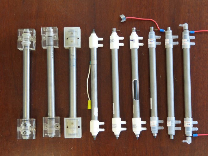 The flow-through electrochemical modules - FEM elements from FEM-1 to FEM-3 and up to elements of the last generation - Bakhir modules MB.