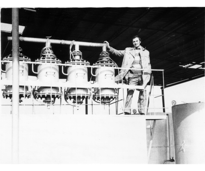 The development and industrial testing of reactors with coaxial placement of electrodes and diaphragms showed advantages over plane-parallel electrodes and determined the further development of electrochemical reactors. Uzbekistan, 1977.